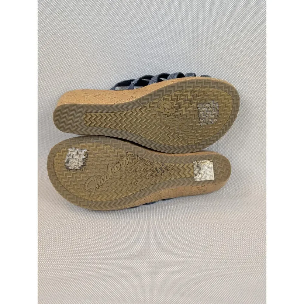 Skechers Luxe Foam Beverley-Cafe Cool, Slip On Espadrilles, Women’s Size 7.5